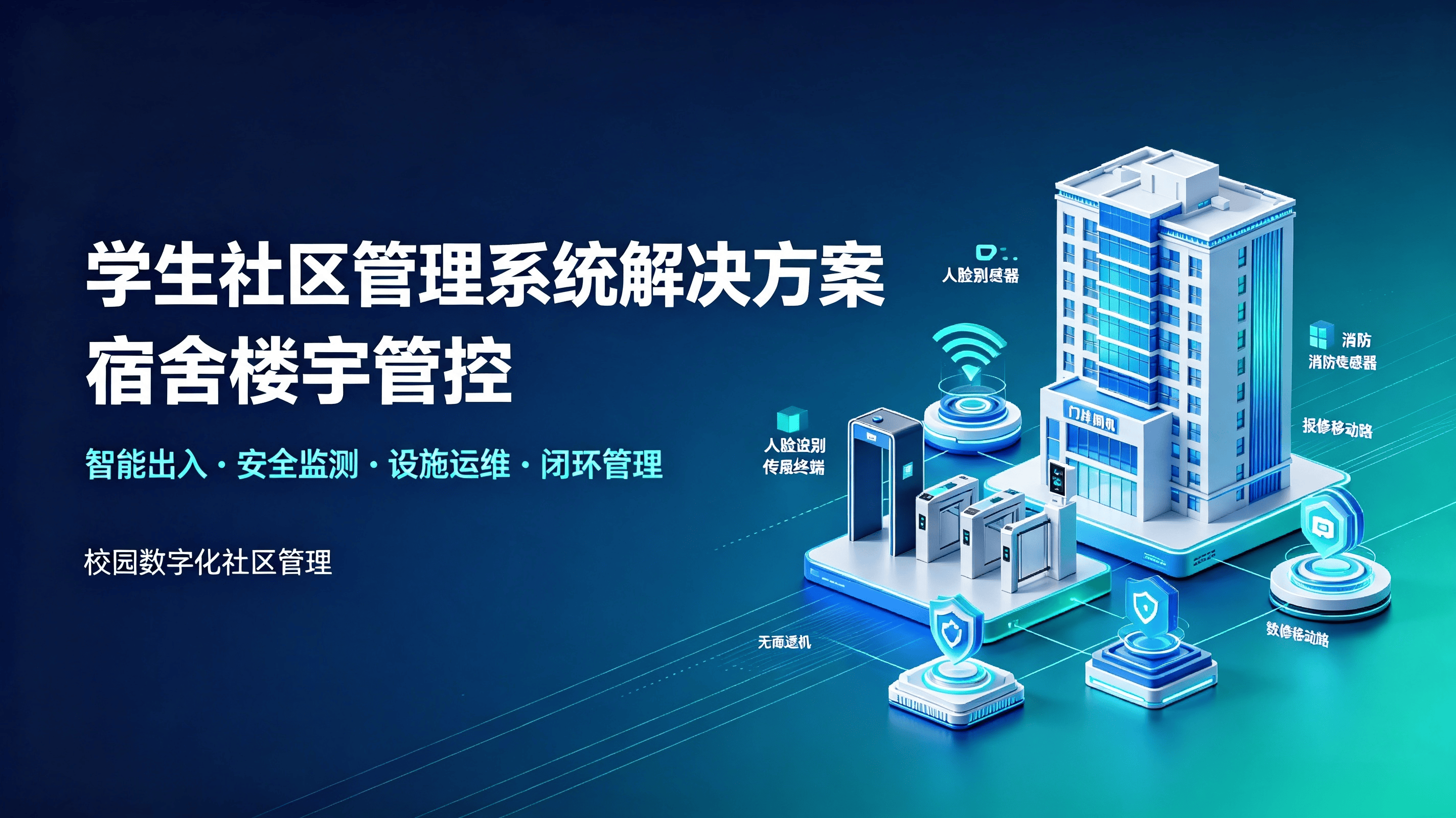 赞 评论 收藏 分享 云控楼宇·数安校园——学生社区宿舍智能化管控解决方案